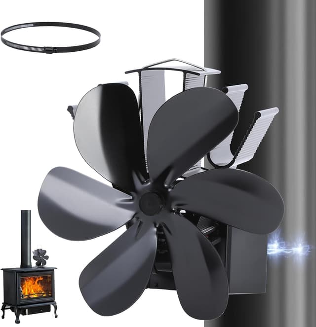 Imagen de JossaColar Ventilador magnético para chimenea 6 cuchillas en OfertitasTOP