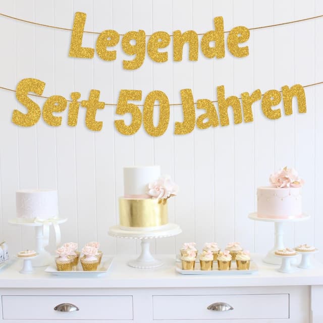 Detalle 2 de HUKUMA 50-Jahre Banner 1,50 m Geburtstag