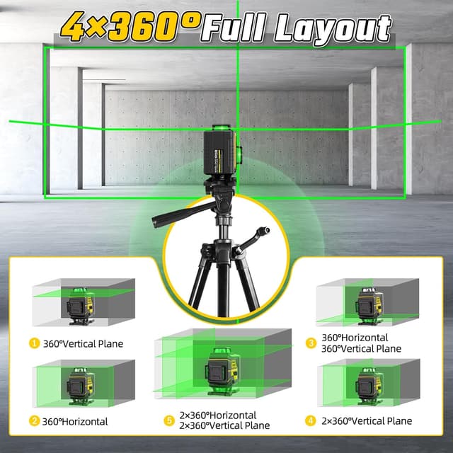 Thumbnail 1 de Laser Level 4D 16 Lines with 4800mAh Battery