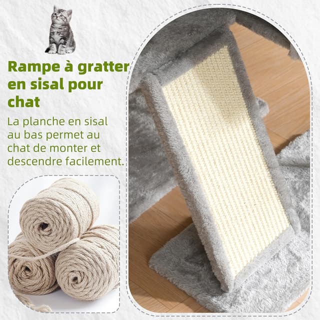 Detalle 1 de Gitelsnour GCT006SW arbre à chat intérieur