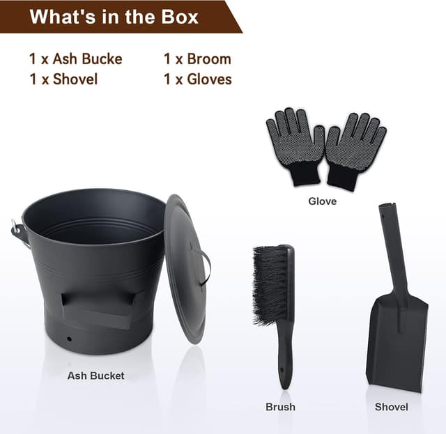 Thumbnail 2 de BRIAN & DANY Ascheeimer 10 L mit Deckel