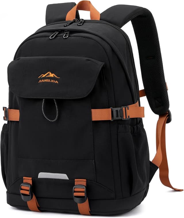 Detalle de Amythe Sac à Dos pour Garçons 30L pour ordinateur 15,6" – grand, léger et imperméable, Noir