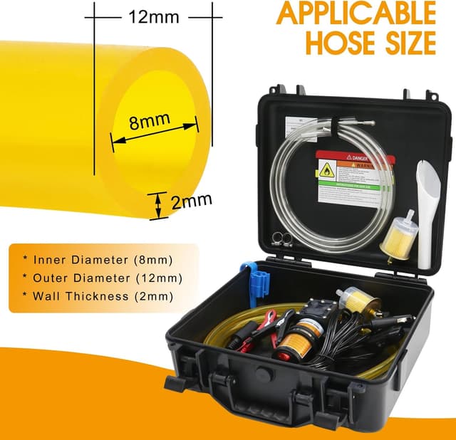 Detalle de Steauty 12V 75W Fuel Transfer Pump Set (110GPH, gasoline/diesel)