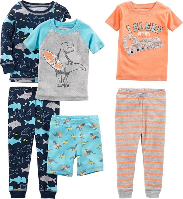 Detalle de Simple Joys by Carter's 6-Piece Juego de pijama 5 años