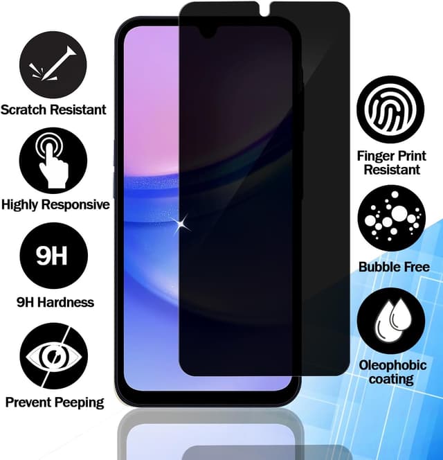 Detalle 2 de RKINC Sichtschutz Panzer 0,33 mm für Galaxy A05