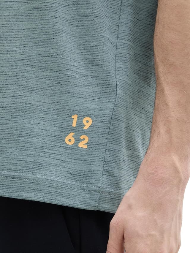 Detalle de TOM TAILOR T-Shirt uomo in maglia di cotone e poliestere, girocollo a manica corta