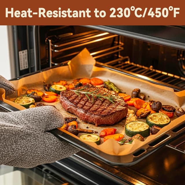 Thumbnail 4 de 200 Pcs Parchment Paper Sheets 12 x 16 for Baking 🍽