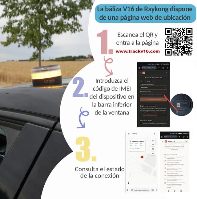 Thumbnail 5 de RAYKONG Baliza V16 Geolocalización DGT 3.0