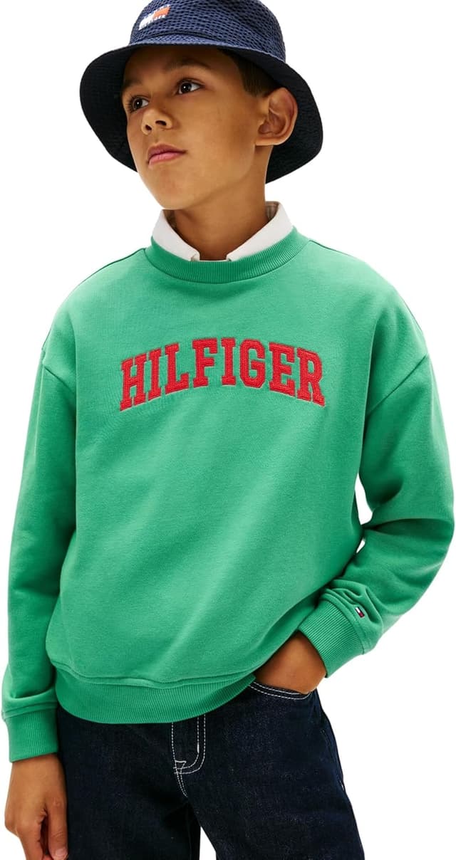 Detalle de Tommy Hilfiger Hilfiger Varsity KB0KB10404 felpa bambino e ragazzo