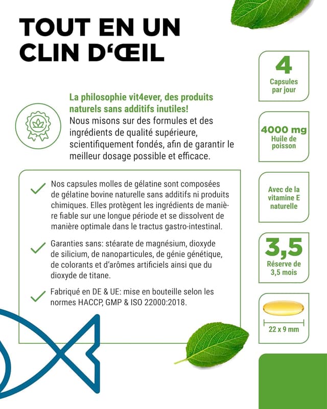 Detalle 2 de vit4ever Oméga 3 4000 mg