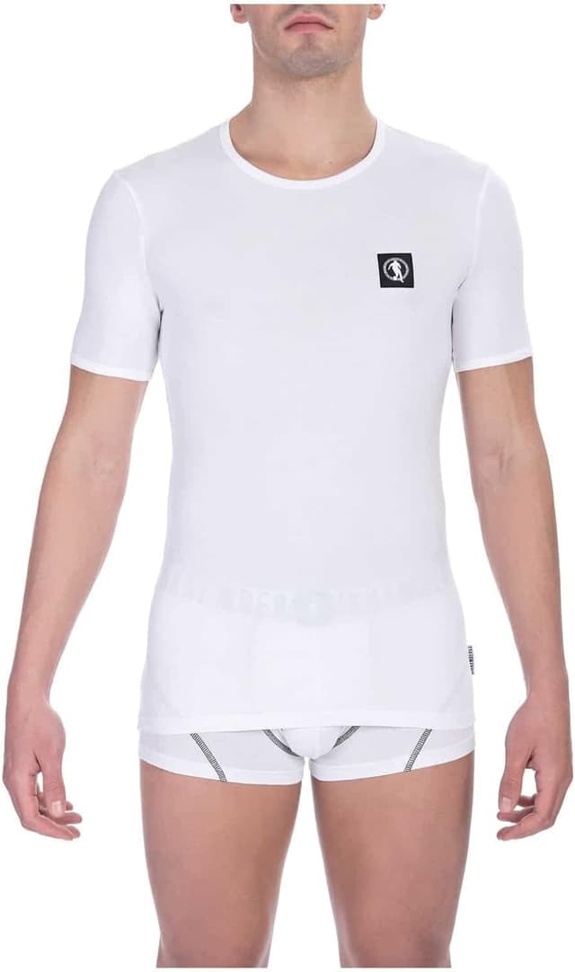 Imagen de Bikkembergs T-Shirt Intima Girocollo Cotone L Bianco en OfertitasTOP