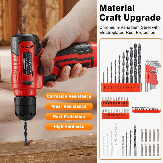 Thumbnail 4 de Set utensili 233 pezzi con trapano a batteria