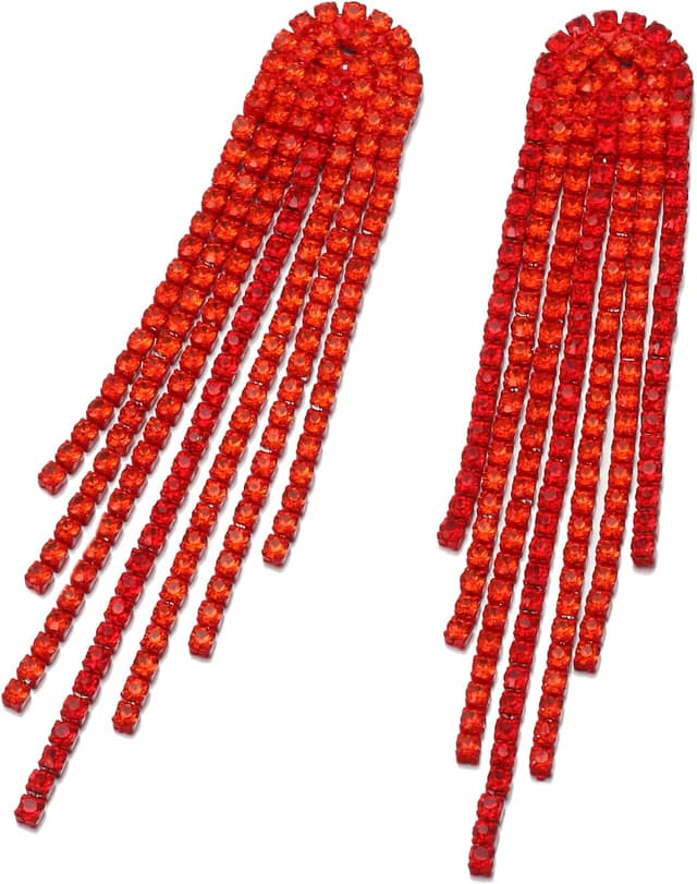 Thumbnail 6 de Boucles d’oreilles longues gouttes en cristal autrichien Clearine (ton d’argent) à strass