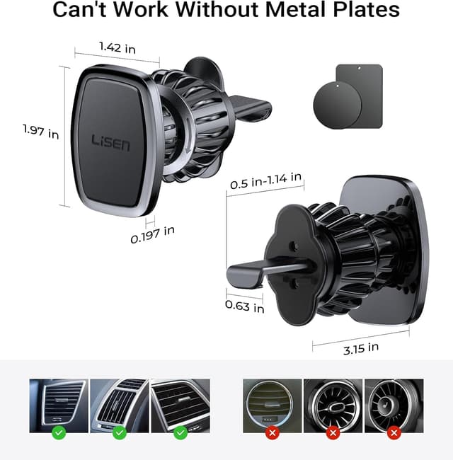 Thumbnail 5 de LISEN 2 Pack Magnetic Phone Holder for Car