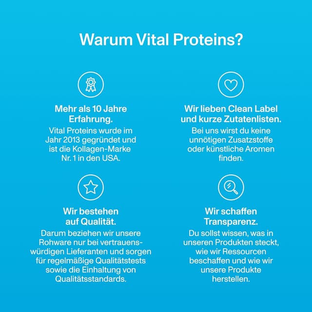 Thumbnail 6 de Vital Proteins Collagen Peptides 264 g – reine Kollagen-Peptide (Typ 1 & 3), geschmacksneutral