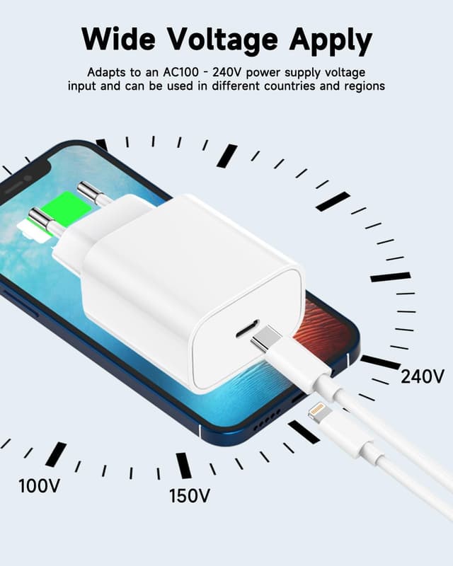 Thumbnail 2 de 30W Cargador USB C con Cable Lightning para iPhone y iPad