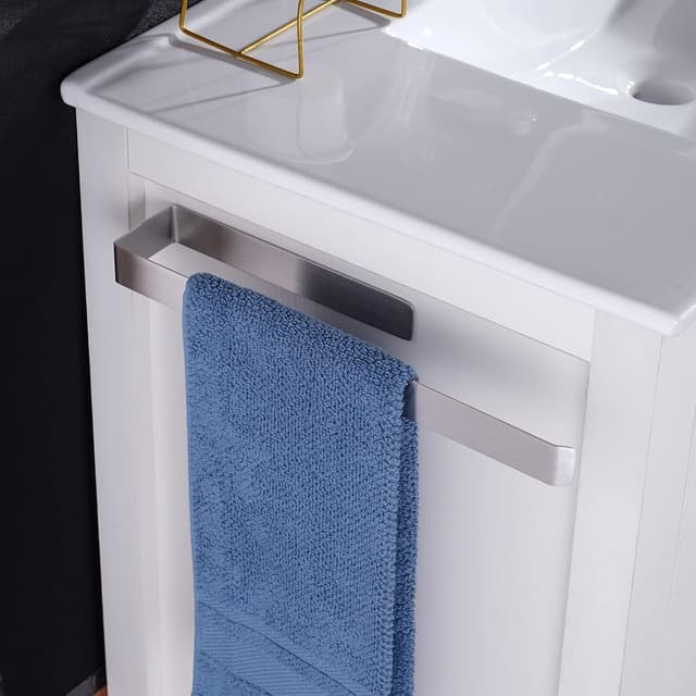 Detalle 2 de Aikzik Handtuchhalter ohne Bohren aus 304 Edelstahl für Bad & Küche – silber