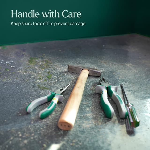 Detalle de WINSOME Extra Thick 90 Micron Clear Carpet Protector Film (60 cm x 25 m) – Self-Adhesive Roll Floor Protector