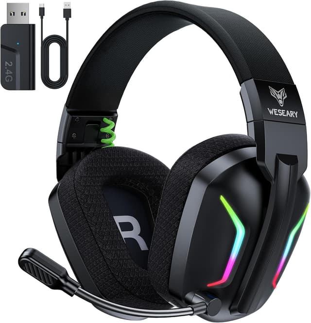 Detalle de WESEARY WG1 auriculares gaming 50 mm