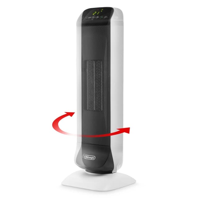 Detalle de Delonghi HFX25S20 termoventilador torre 2 niveles