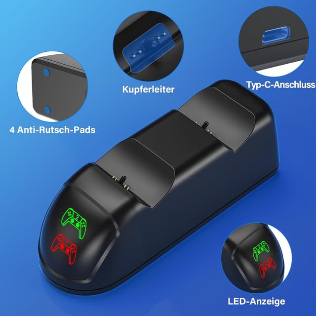 Thumbnail 5 de PS5 Controller Ladestation für 2 Dualsense