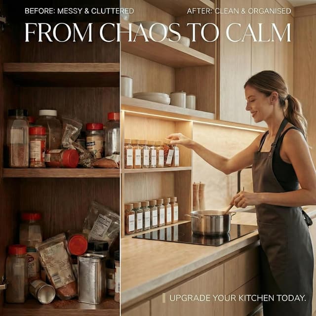 Thumbnail 4 de Livabl Glass Spice Jars 120ml — 24 pack 🧂