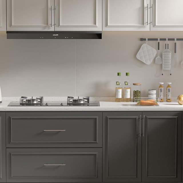 Detalle de goldenwarm 30er Türgriff-Set aus Edelstahl, Lochabstand 192 mm (Stangen-/Möbelgriff, silber)