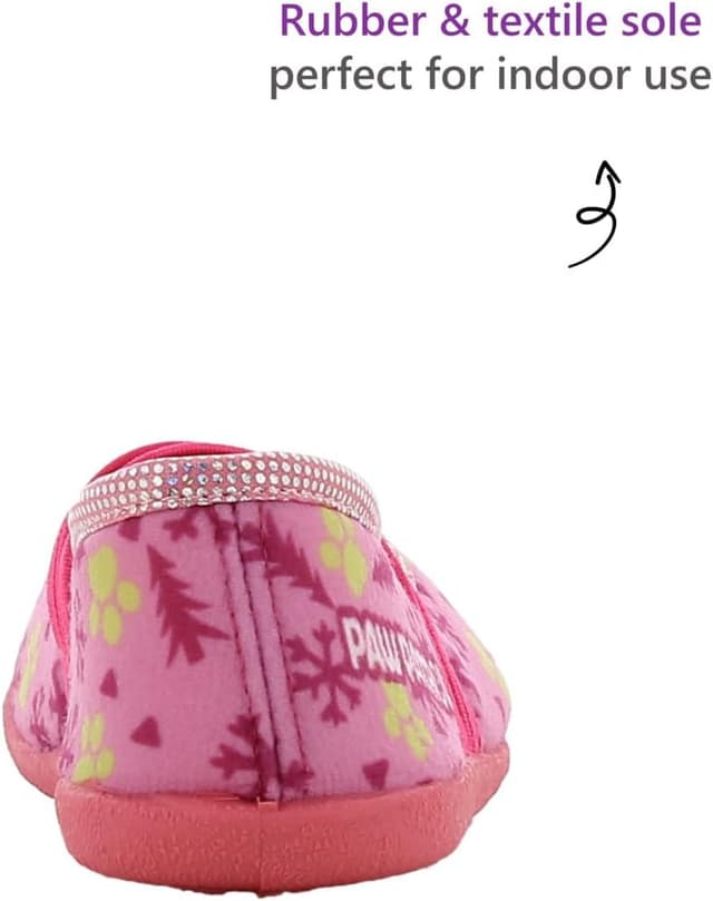 Detalle de Leomil Paw Patrol Girls Chaussons ballerines enfants Skye : confort et semelle antidérapante pour la maison