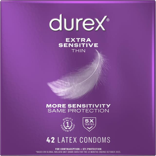 Imagen de Durex RED Extra Sensitive 42 Count Condoms 🍆 en OfertitasTOP