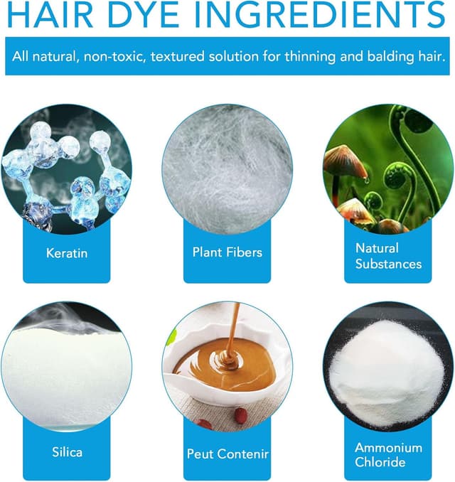 Detalle de NUEDSFXO Fibre per Capelli alla Cheratina con Applicatore – Polvere correttiva marrone medio