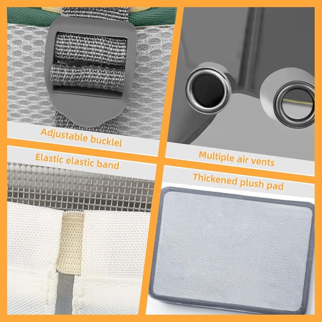 Detalle de SWIHELP Katzenrucksack Pet Carrier 35 x 27 x 40