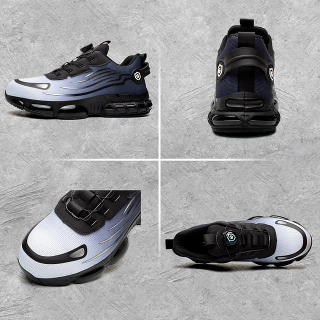 Detalle 2 de Gugifcto scarpe antinfortunistiche con punta in acciaio, antiscivolo e sgancio rapido (taglie 36-48)