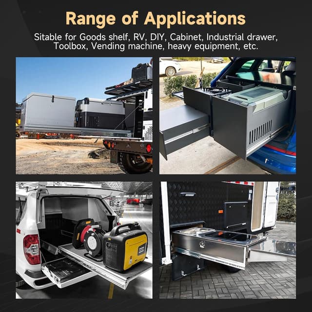 Detalle 2 de AOLISHENG drawer runners 190kg, 36 inch