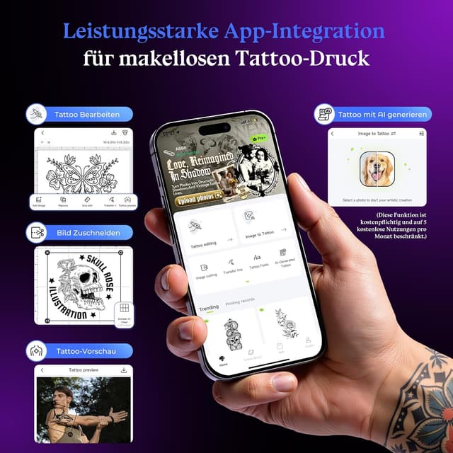 Thumbnail 5 de Itari A886 Tattoo Stencil Drucker Bluetooth