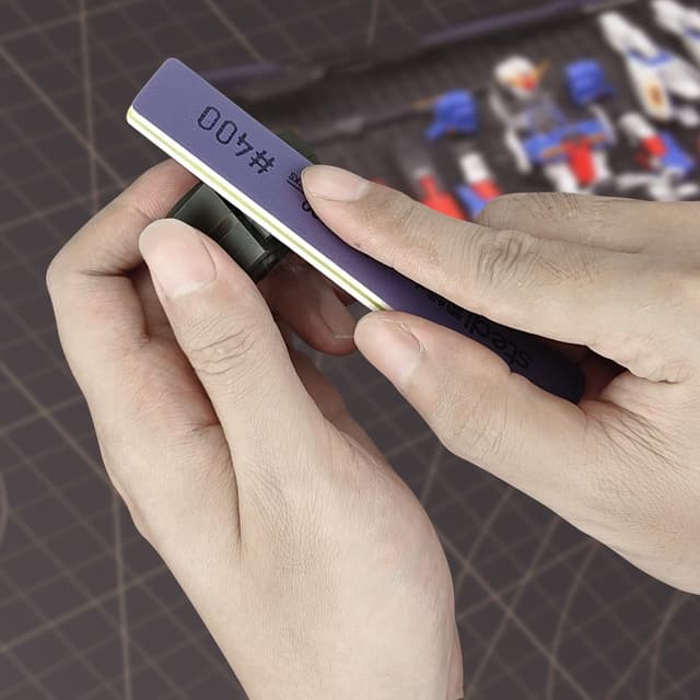 Detalle de stedi Bastoncini abrasivi per modellismo (6 pezzi #400, #600, #800) per levigatura e riparazioni