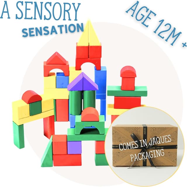 Detalle 2 de Jaques of London Wooden Blocks 1–3