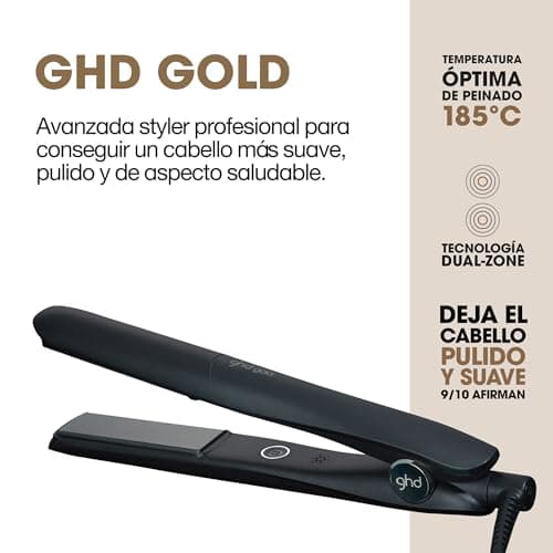 Detalle de ghd Gold plancha pelo profesional 185ºC negro