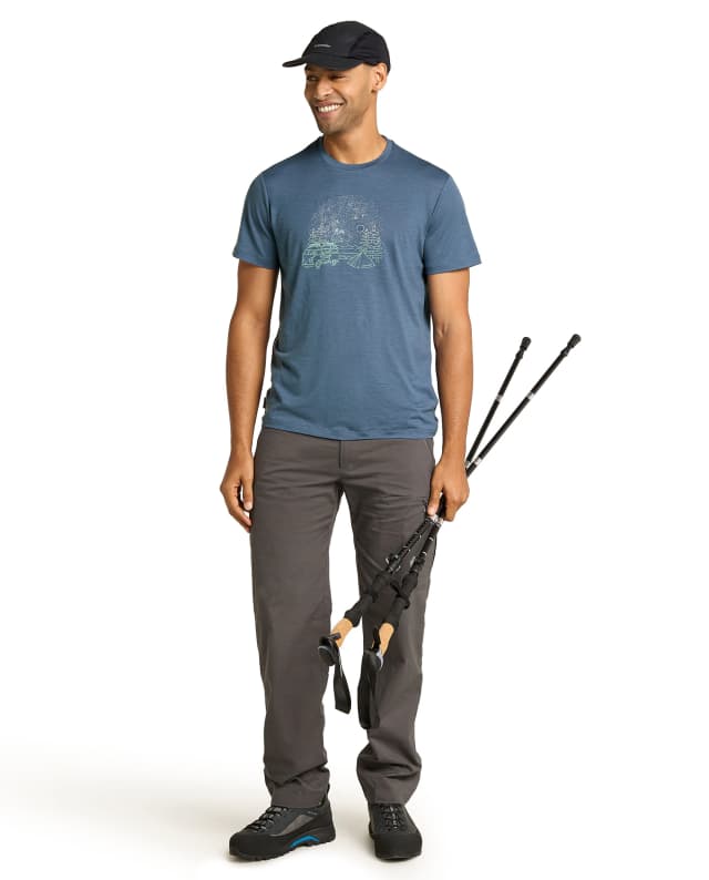 Thumbnail 3 de Icebreaker Merino Tech Lite III SS Tee M, Van Camp 🎽