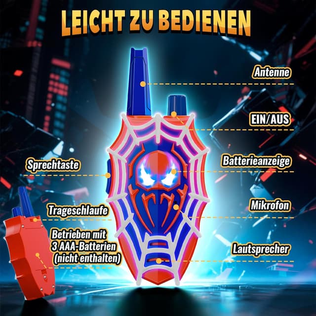 Detalle 1 de Mirthigig Walkie Talkie Kinder 600 m