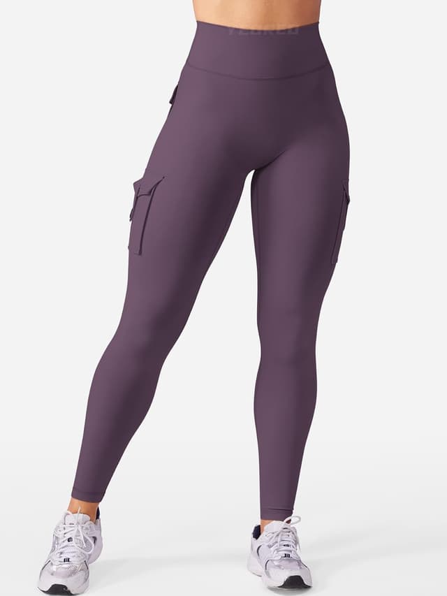 Detalle 2 de YEOREO CoreFlex Sport Leggings für Damen mit Taschen – blickdicht, High Waist & Push-up Effekt