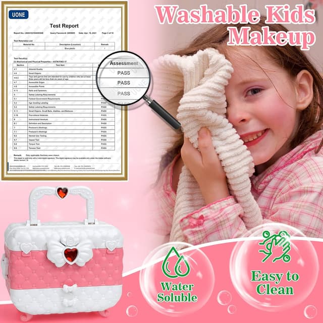 Thumbnail 3 de Kids Makeup Set 55pcs washable for ages 4โ10 ๐