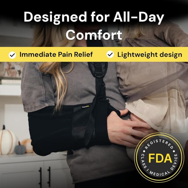 Detalle de BraceUP Arm Sling for Shoulder Injury adjustable support 🩺