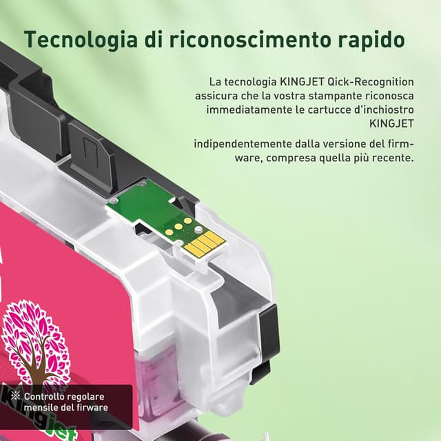 Detalle 2 de KINGJET LC422XL cartucce compatibili per Brother LC422XL (Nero, Ciano, Magenta, Giallo) per MFC-J5740DW e altro