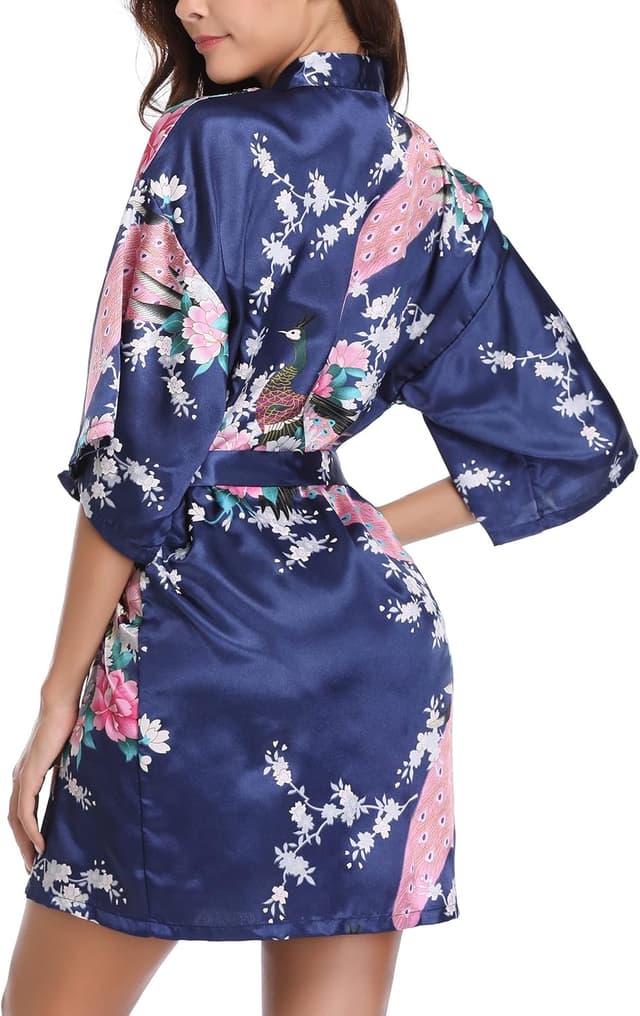 Thumbnail 3 de Vlazom Kimono Japonais Satin Mariage đ
