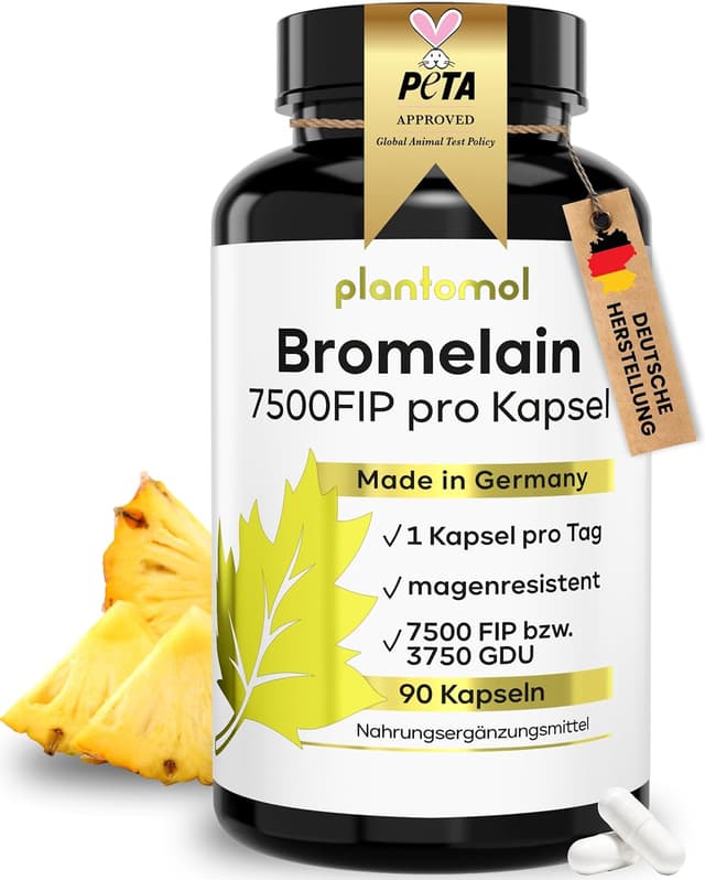 Detalle de Bromelain Kapseln hochdosiert 7500 FIP