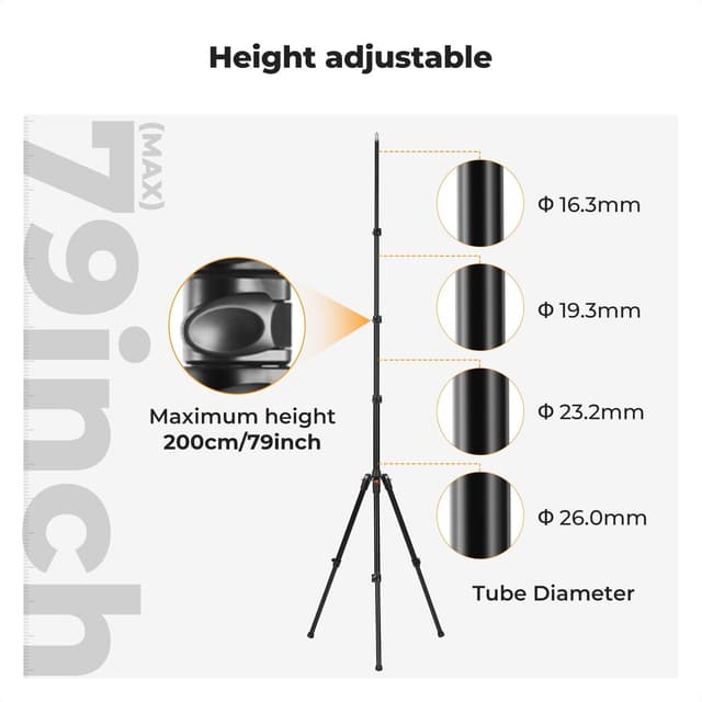 Thumbnail 6 de K&F CONCEPT Extendable Photography Stand 2m