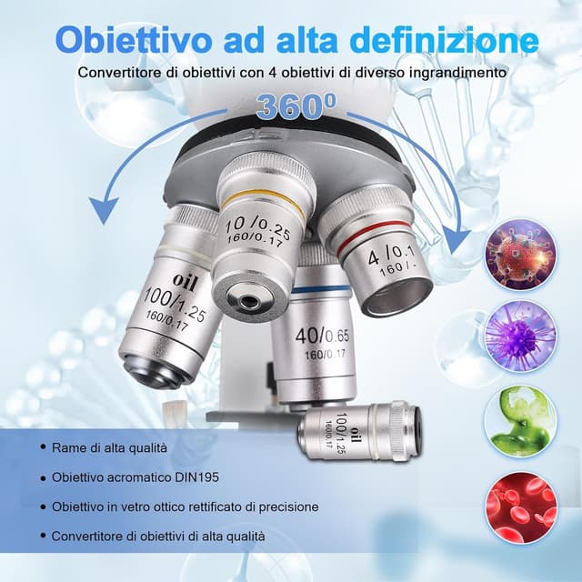 Thumbnail 2 de Trinokulares Mikroskop 40–5000× 🔬