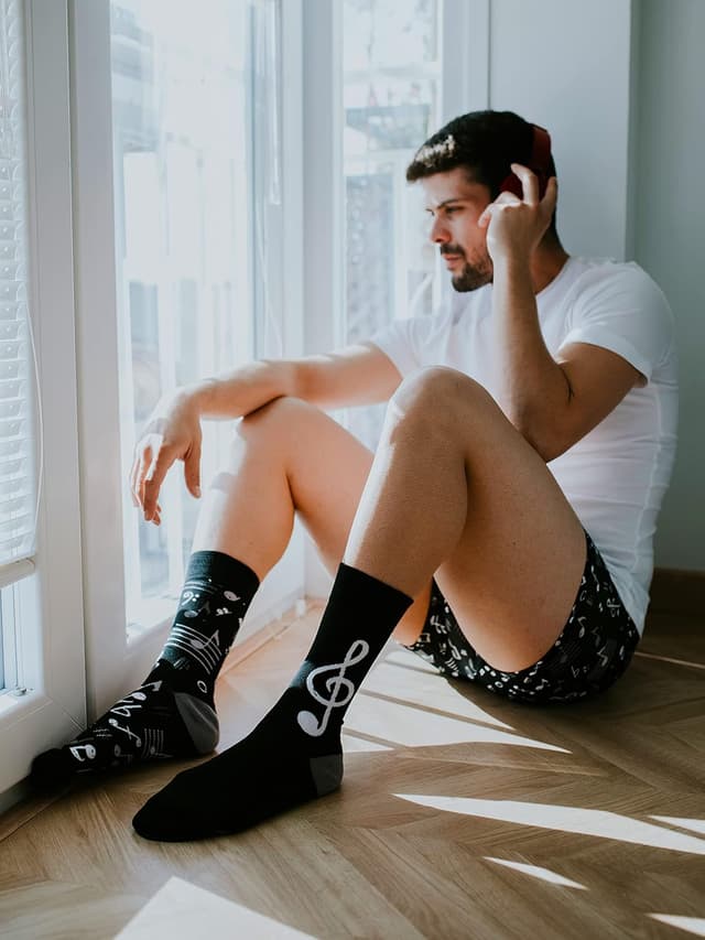 Detalle de Dedoles Socken Unisex (Damen, Herren & Kinder) aus Baumwolle – viele lustige Designs, links/rechts, als 1 Paar