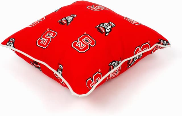 Detalle de College Covers NC State Wolfpack Outdoor Decorative Throw Pillow (16" x 16")