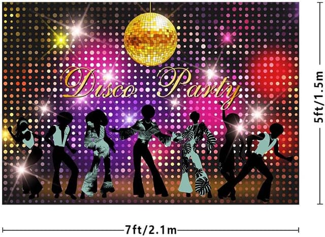 Thumbnail 2 de MEHOFOND 7x5ft Disco Party Backdrop